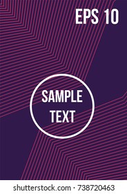 Minimum geometric coverage. Modern abstract cover from vector abstract lines. The future template for decorating the background of albums, business brochures, banner, poster.