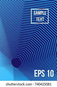 Minimum geometric coverage. Modern abstract cover from vector abstract lines. The future template for decorating the background of albums, business brochures, banner, poster.