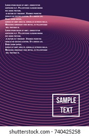 Minimum geometric coverage. Modern abstract cover from vector abstract lines. The future template for decorating the background of albums, business brochures, banner, poster.