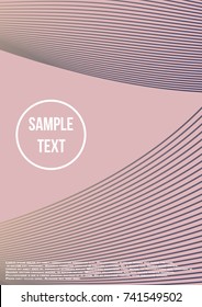 Minimum geometric coverage. Modern abstract cover from vector abstract lines. The future template for decorating the background of albums, business brochures, banner, poster.
