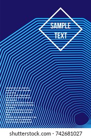 Minimum geometric coverage. Modern abstract cover from vector abstract lines. The future template for decorating the background of albums, business brochures, banner, poster.