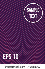 Minimum geometric coverage. Modern abstract cover from vector abstract lines. The future template for decorating the background of albums, business brochures, banner, poster.