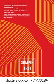 Minimum geometric coverage. Modern abstract cover from vector abstract lines. The future template for decorating the background of albums, business brochures, banner, poster.