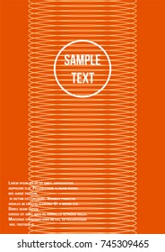 Minimum geometric coverage. Modern abstract cover from vector abstract lines. The future template for decorating the background of albums, business brochures, banner, poster.