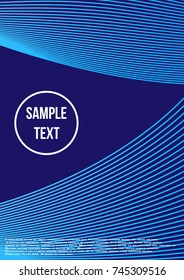 Minimum geometric coverage. Modern abstract cover from vector abstract lines. The future template for decorating the background of albums, business brochures, banner, poster.