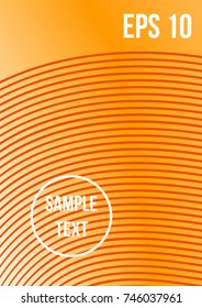 Minimum geometric coverage. Modern abstract cover from vector abstract lines. The future template for decorating the background of albums, business brochures, banner, poster.