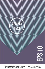 Minimum geometric coverage. Modern abstract cover from vector abstract lines. The future template for decorating the background of albums, business brochures, banner, poster.