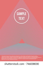 Minimum geometric coverage. Modern abstract cover from vector abstract lines. The future template for decorating the background of albums, business brochures, banner, poster.