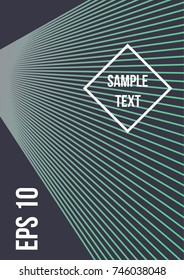 Minimum geometric coverage. Modern abstract cover from vector abstract lines. The future template for decorating the background of albums, business brochures, banner, poster.