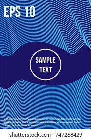 Minimum geometric coverage. Modern abstract cover from vector abstract lines. The future template for decorating the background of albums, business brochures, banner, poster.