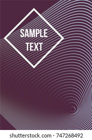 Minimum geometric coverage. Modern abstract cover from vector abstract lines. The future template for decorating the background of albums, business brochures, banner, poster.