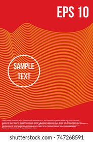 Minimum geometric coverage. Modern abstract cover from vector abstract lines. The future template for decorating the background of albums, business brochures, banner, poster.