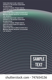 Minimum geometric coverage. Modern abstract cover from vector abstract lines. The future template for decorating the background of albums, business brochures, banner, poster.