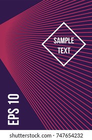 Minimum geometric coverage. Modern abstract cover from vector abstract lines. The future template for decorating the background of albums, business brochures, banner, poster.