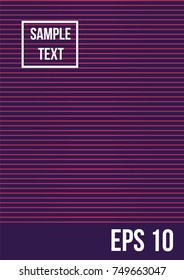 Minimum geometric coverage. Modern abstract cover from vector abstract lines. The future template for decorating the background of albums, business brochures, banner, poster.