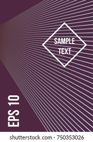 Minimum geometric coverage. Modern abstract cover from vector abstract lines. The future template for decorating the background of albums, business brochures, banner, poster.