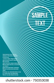 Minimum geometric coverage. Modern abstract cover from vector abstract lines. The future template for decorating the background of albums, business brochures, banner, poster.