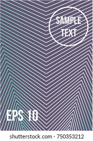 Minimum geometric coverage. Modern abstract cover from vector abstract lines. The future template for decorating the background of albums, business brochures, banner, poster.