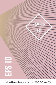 Minimum geometric coverage. Modern abstract cover from vector abstract lines. The future template for decorating the background of albums, business brochures, banner, poster.