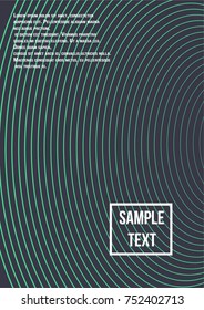 Minimum geometric coverage. Modern abstract cover from vector abstract lines. The future template for decorating the background of albums, business brochures, banner, poster.