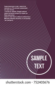 Minimum geometric coverage. Modern abstract cover from vector abstract lines. The future template for decorating the background of albums, business brochures, banner, poster.