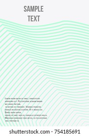 Minimum geometric coverage. Modern abstract cover from vector abstract lines. The future template for decorating the background of albums, business brochures, banner, poster.