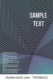 Minimum geometric coverage. Modern abstract cover from vector abstract lines. The future template for decorating the background of albums, business brochures, banner, poster.