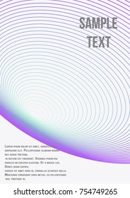 Minimum geometric coverage. Modern abstract cover from vector abstract lines. The future template for decorating the background of albums, business brochures, banner, poster.