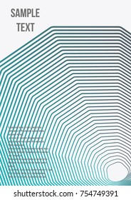 Minimum geometric coverage. Modern abstract cover from vector abstract lines. The future template for decorating the background of albums, business brochures, banner, poster.