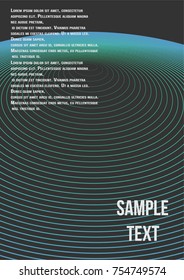 Minimum geometric coverage. Modern abstract cover from vector abstract lines. The future template for decorating the background of albums, business brochures, banner, poster.