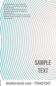 Minimum geometric coverage. Modern abstract cover from vector abstract lines. The future template for decorating the background of albums, business brochures, banner, poster.