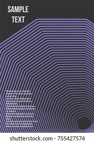 Minimum geometric coverage. Modern abstract cover from vector abstract lines. The future template for decorating the background of albums, business brochures, banner, poster.