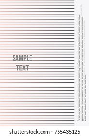 Minimum geometric coverage. Modern abstract cover from vector abstract lines. The future template for decorating the background of albums, business brochures, banner, poster.