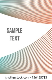 Minimum geometric coverage. Modern abstract cover from vector abstract lines. The future template for decorating the background of albums, business brochures, banner, poster.