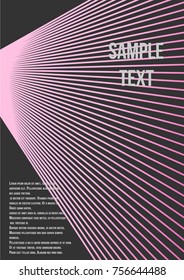 Minimum geometric coverage. Modern abstract cover from vector abstract lines. The future template for decorating the background of albums, business brochures, banner, poster.