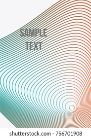 Minimum geometric coverage. Modern abstract cover from vector abstract lines. The future template for decorating the background of albums, business brochures, banner, poster.