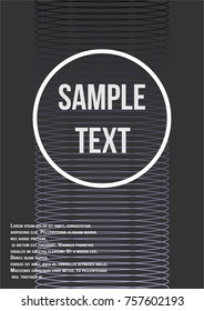 Minimum geometric coverage. Modern abstract cover from vector abstract lines. The future template for decorating the background of albums, business brochures, banner, poster.