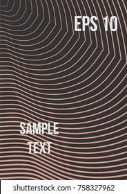 Minimum geometric coverage. Modern abstract cover from vector abstract lines. The future template for decorating the background of albums, business brochures, banner, poster.