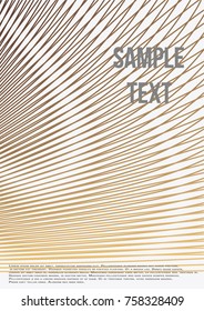 Minimum geometric coverage. Modern abstract cover from vector abstract lines. The future template for decorating the background of albums, business brochures, banner, poster.