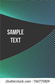 Minimum geometric coverage. Modern abstract cover from vector abstract lines. The future template for decorating the background of albums, business brochures, banner, poster.