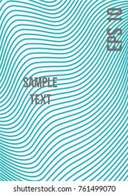 Minimum geometric coverage. Modern abstract cover from vector abstract lines. The future template for decorating the background of albums, business brochures, banner, poster.