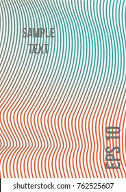 Minimum geometric coverage. Modern abstract cover from vector abstract lines. The future template for decorating the background of albums, business brochures, banner, poster.