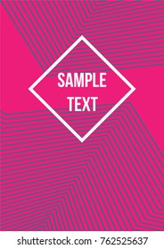 Minimum geometric coverage. Modern abstract cover from vector abstract lines. The future template for decorating the background of albums, business brochures, banner, poster.