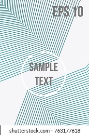 Minimum geometric coverage. Modern abstract cover from vector abstract lines. The future template for decorating the background of albums, business brochures, banner, poster.