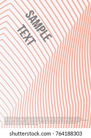 Minimum geometric coverage. Modern abstract cover from vector abstract lines. The future template for decorating the background of albums, business brochures, banner, poster.