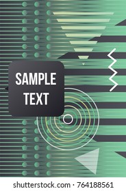 Minimum geometric coverage. Modern abstract cover from elements of style bauhaus, memphis and hipster. Modern design of posters, presentations and banners. Vector illustration.