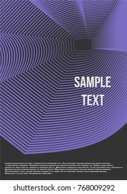 Minimum geometric coverage. Modern abstract cover from vector abstract lines. The future template for decorating the background of albums, business brochures, banner, poster.