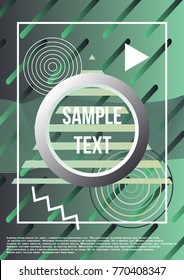 Minimum geometric coverage. Modern abstract cover. A bright emblem, symbol or composition. Ð¢emplate for the background of albums, business brochures, banner, poster. Vector illustration.
