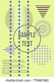 Minimum geometric coverage. Modern abstract cover from vector geometric shapes and patterns. The future template for the design of the background of albums, business brochures, banner, poster.