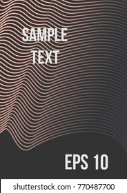 Minimum geometric coverage. Modern abstract cover from vector abstract lines. The future template for decorating the background of albums, business brochures, banner, poster.